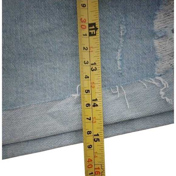 Wild Fable Women's Light Blue Cuffed Hem Denim Shorts, Size 16, NWT. - Picture 10 of 10